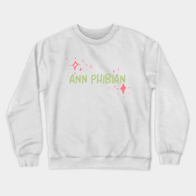 Ann Phibian Crewneck Sweatshirt by Maxineart